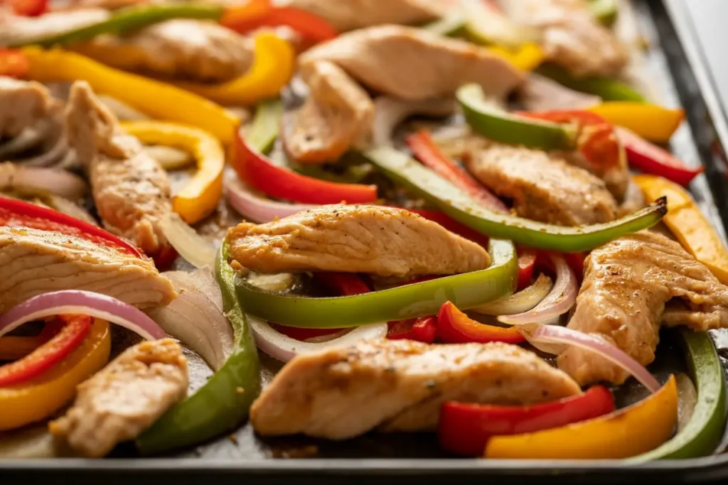 Sheet Pan Chicken Fajitas