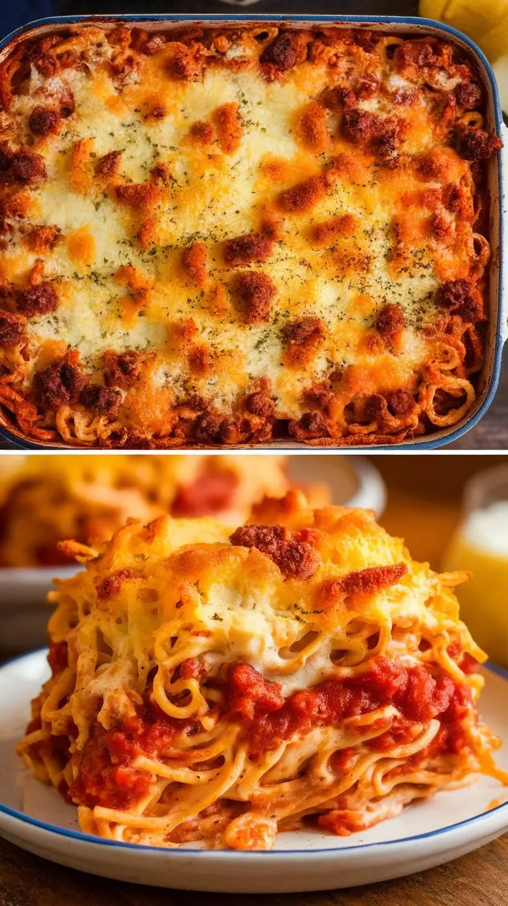 Cream Cheese Spaghetti Casserole Marvel
