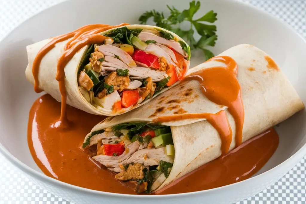thai chicken wraps easy