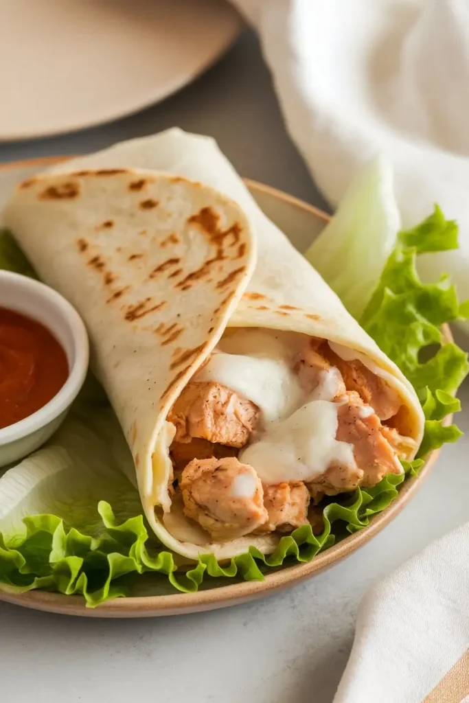 Air Fryer Chicken & Mozzarella Wraps