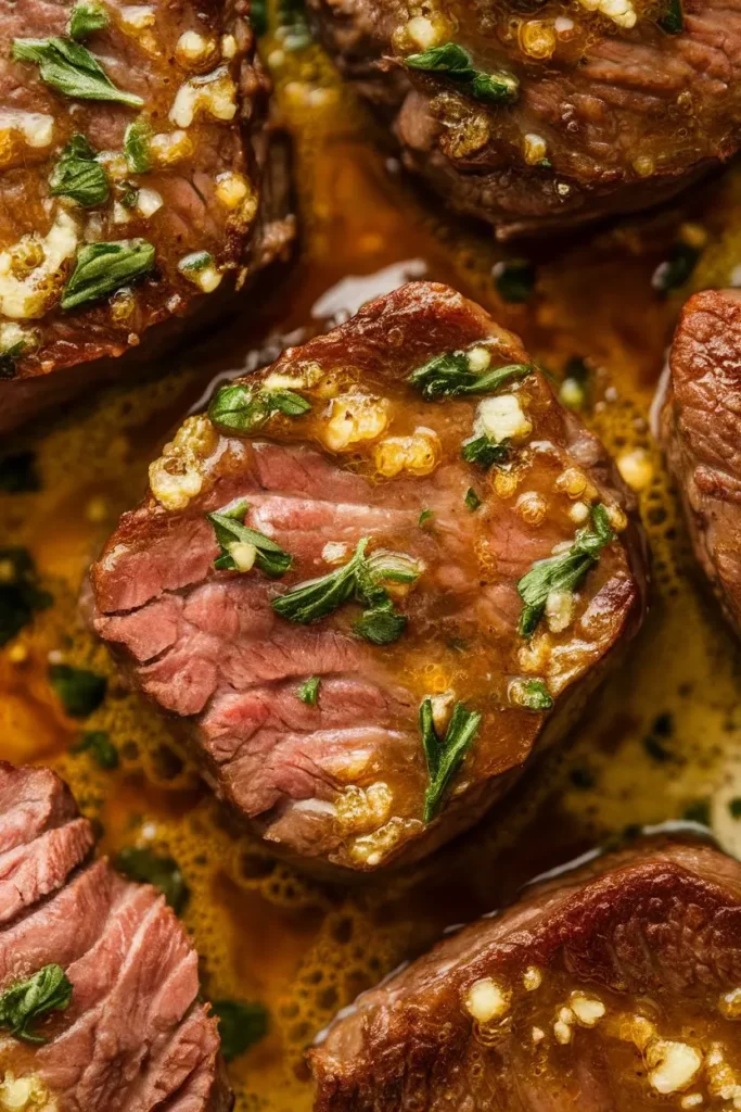 Air Fryer Garlic Butter Steak Bites