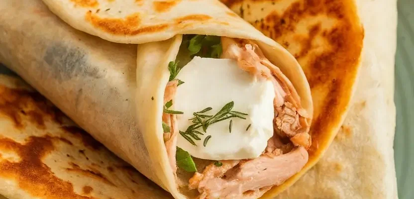 Air Fryer Chicken & Mozzarella Wraps