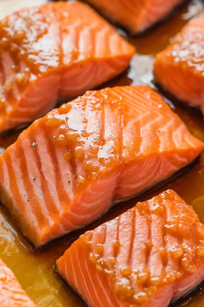 Air Fryer Honey Garlic Salmon Bites