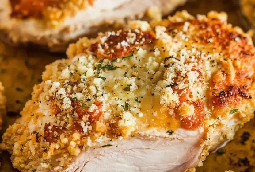 Air Fryer Parmesan Crusted Chicken