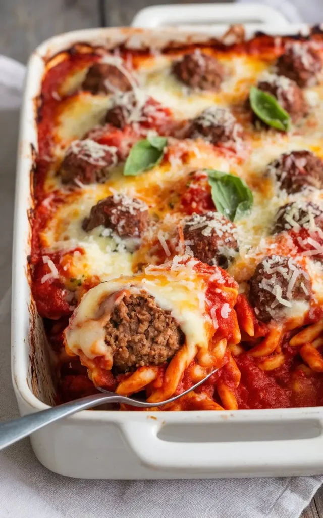 Dump-and-Bake Meatball Casserole for Quick Meals Dump-and-Bake Meatball Casserole