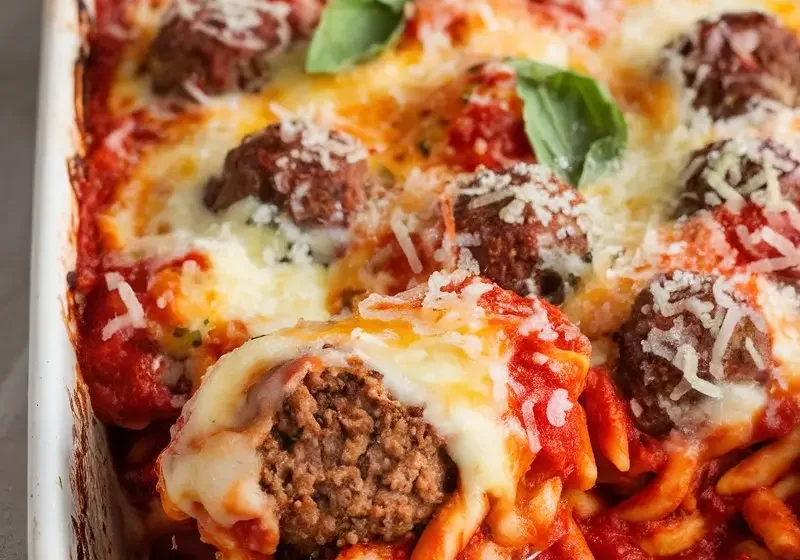 Dump-and-Bake Meatball Casserole