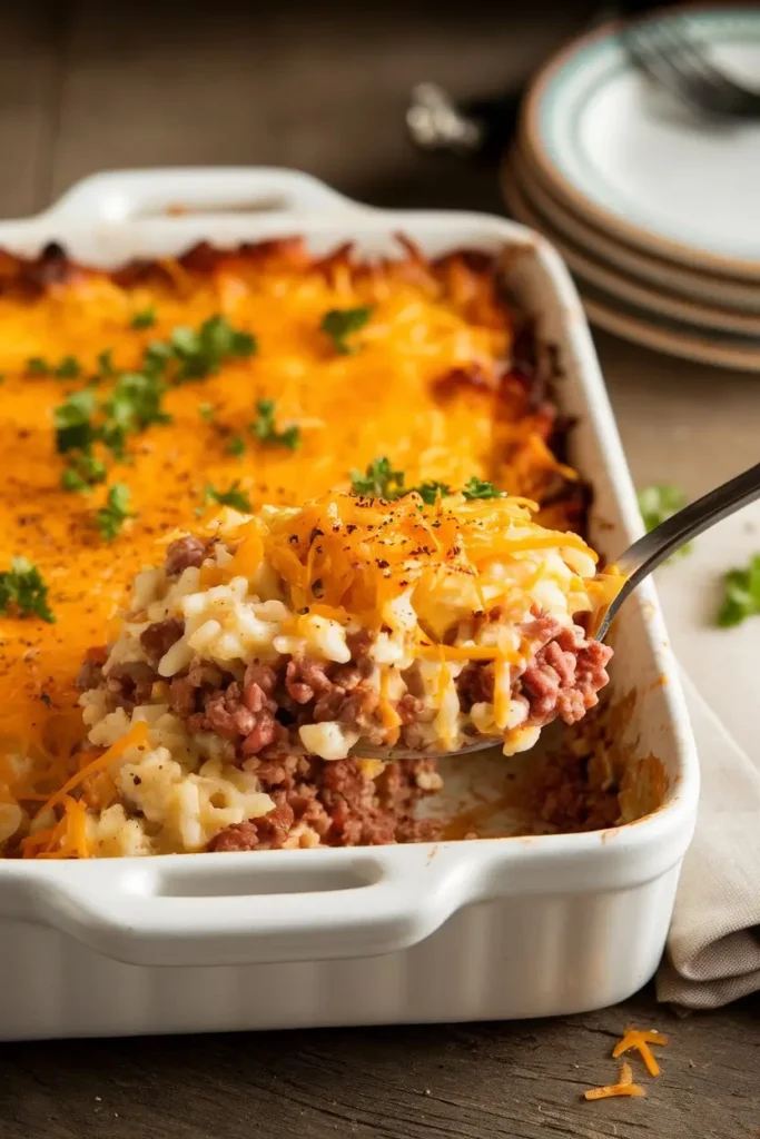 Hamburger Rice Casserole