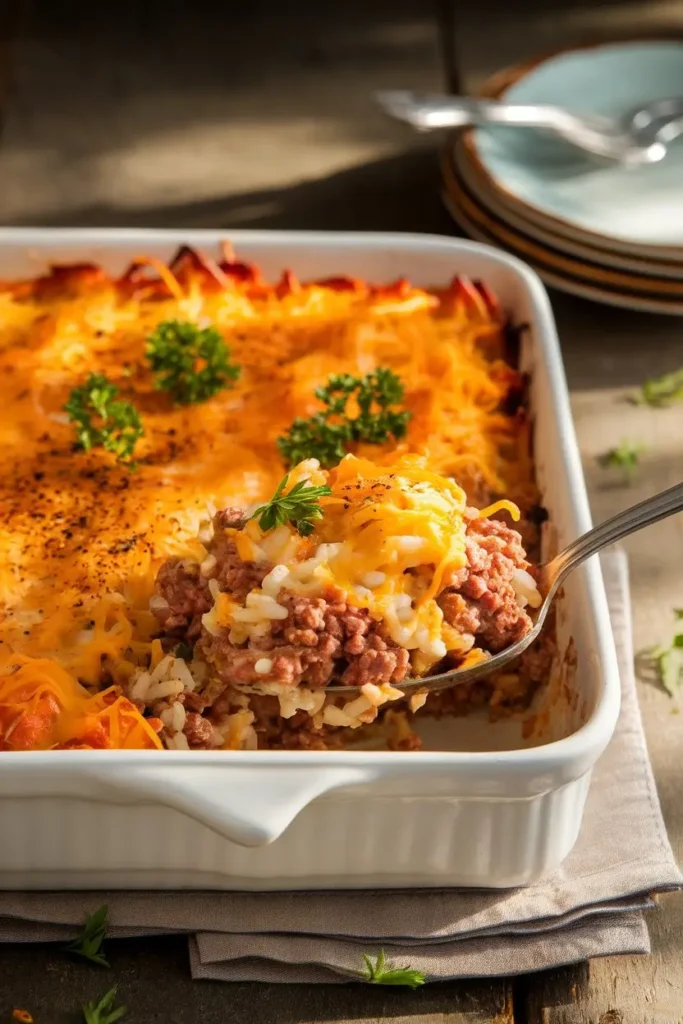 Hamburger Rice Casserole