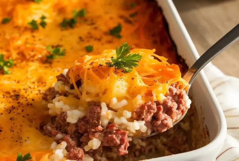 Hamburger Rice Casserole