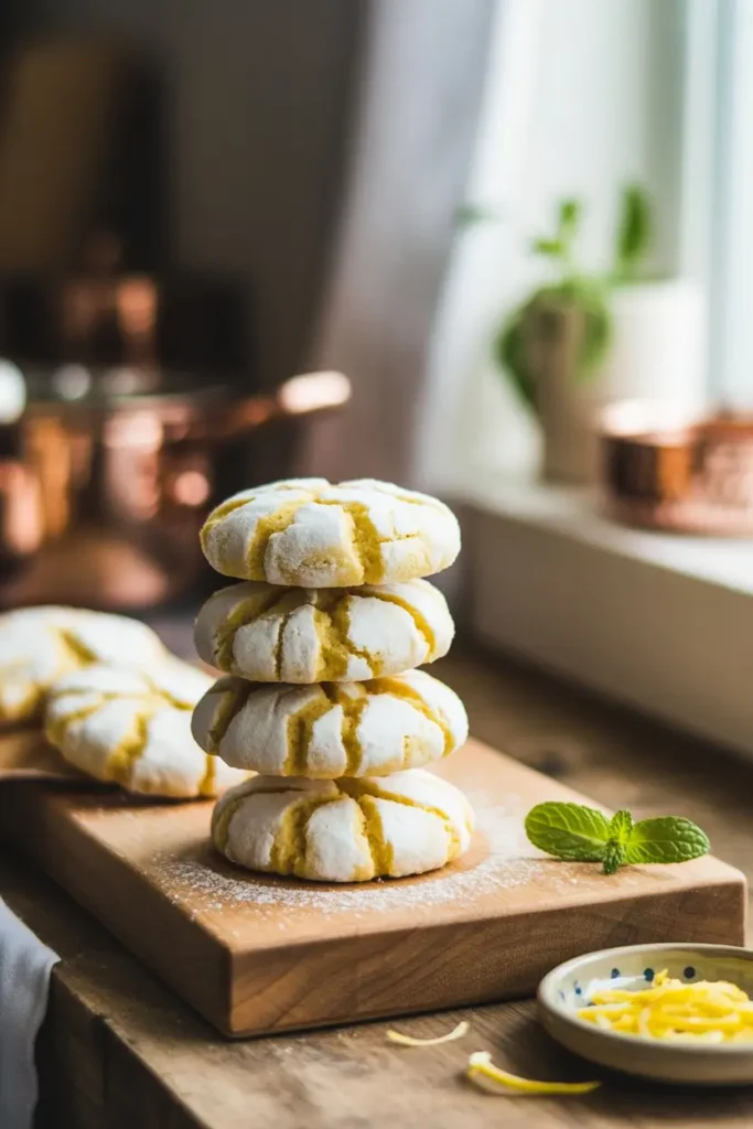Lemon Crinkle Cookies