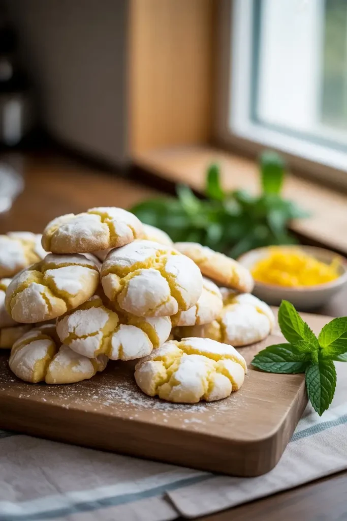 Lemon Crinkle Cookies