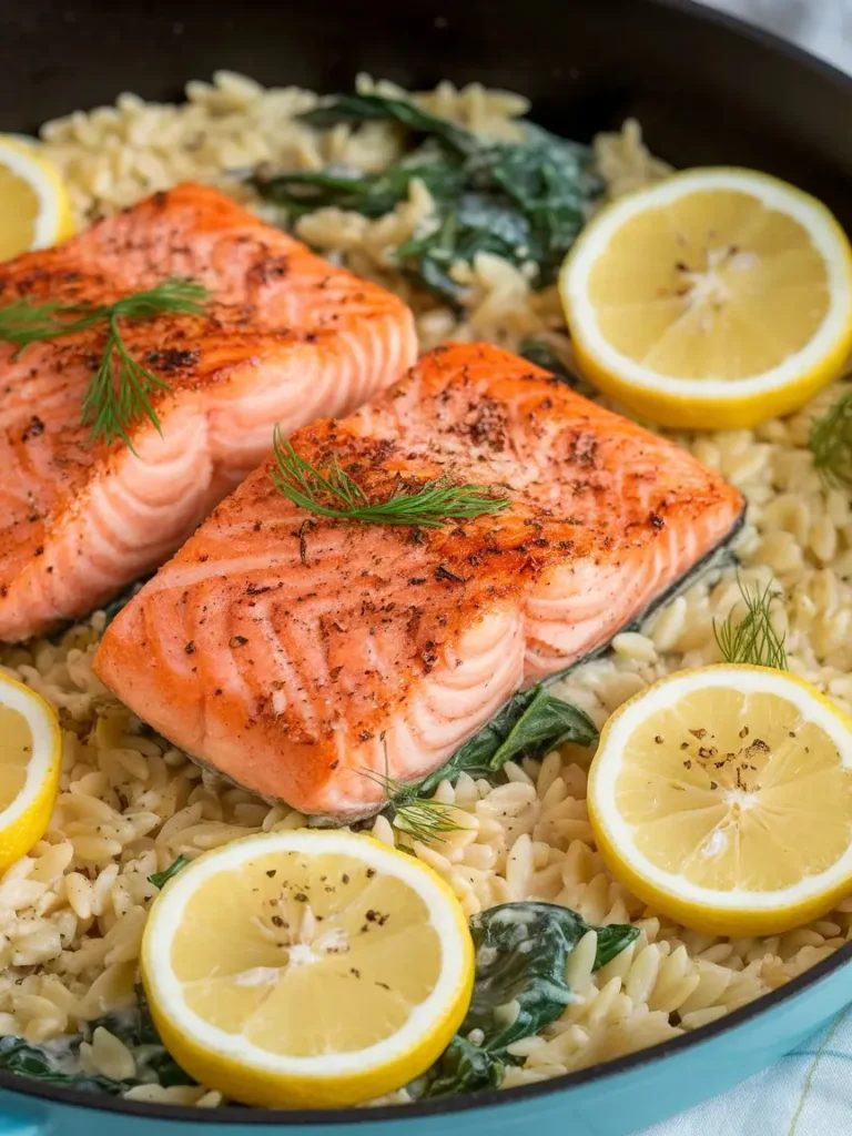 Lemon Salmon Orzo Skillet: Fast and Flavorful Meal Lemon Salmon Orzo Skillet Fast and Flavorful Meal