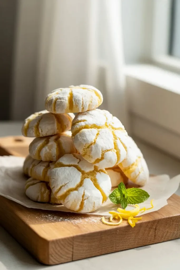 Lemon Crinkle Cookies