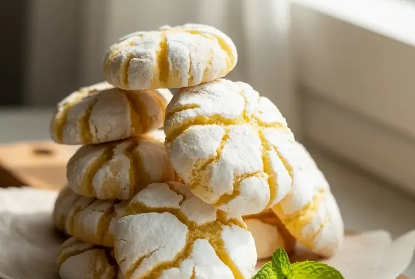 Lemon Crinkle Cookies