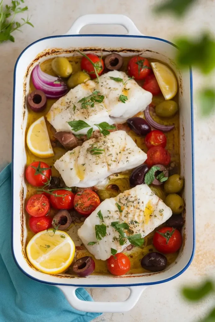 Mediterranean Baked Fish