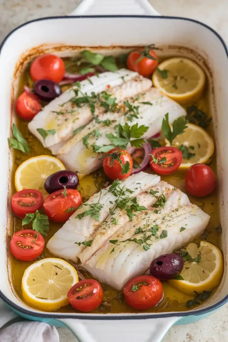 Mediterranean Baked Fish: A Heart-Healthy Recipe Mediterranean Baked Fish