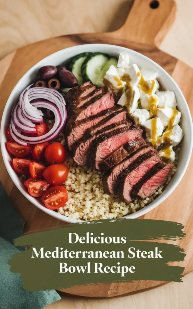 A Mediterranean Steak Bowl Recipe Your Way Mediterranean Steak Bowl Recipe