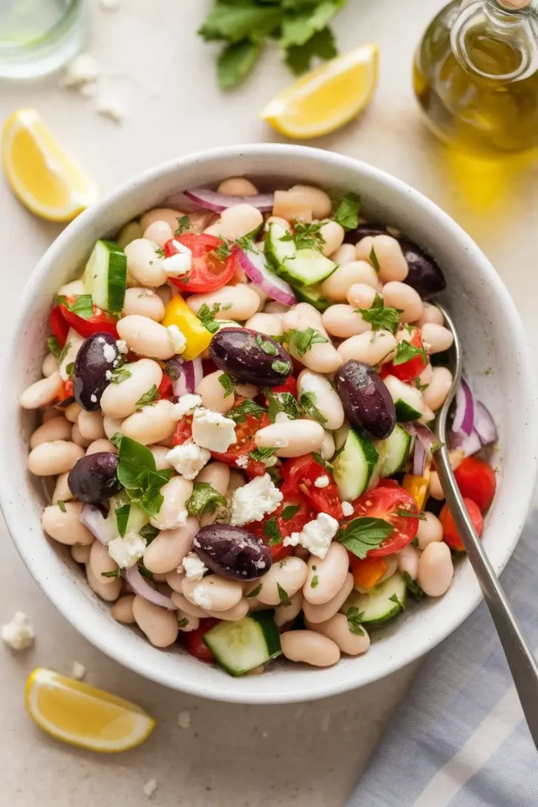 Mediterranean White Bean Salad: A Refreshing Dish Mediterranean White Bean Salad