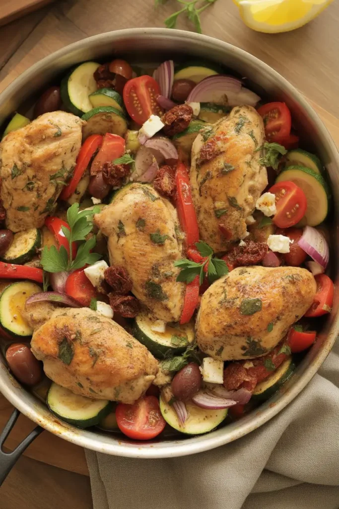 Mediterranean chicken skillet 2
