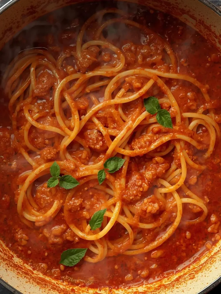One Pot Spaghetti: A Quick and Easy Family Dinner One Pot Spaghetti