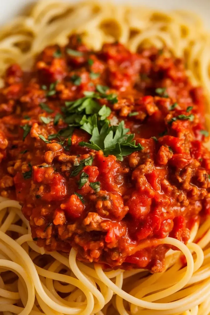 Spaghetti and Meat Sauce