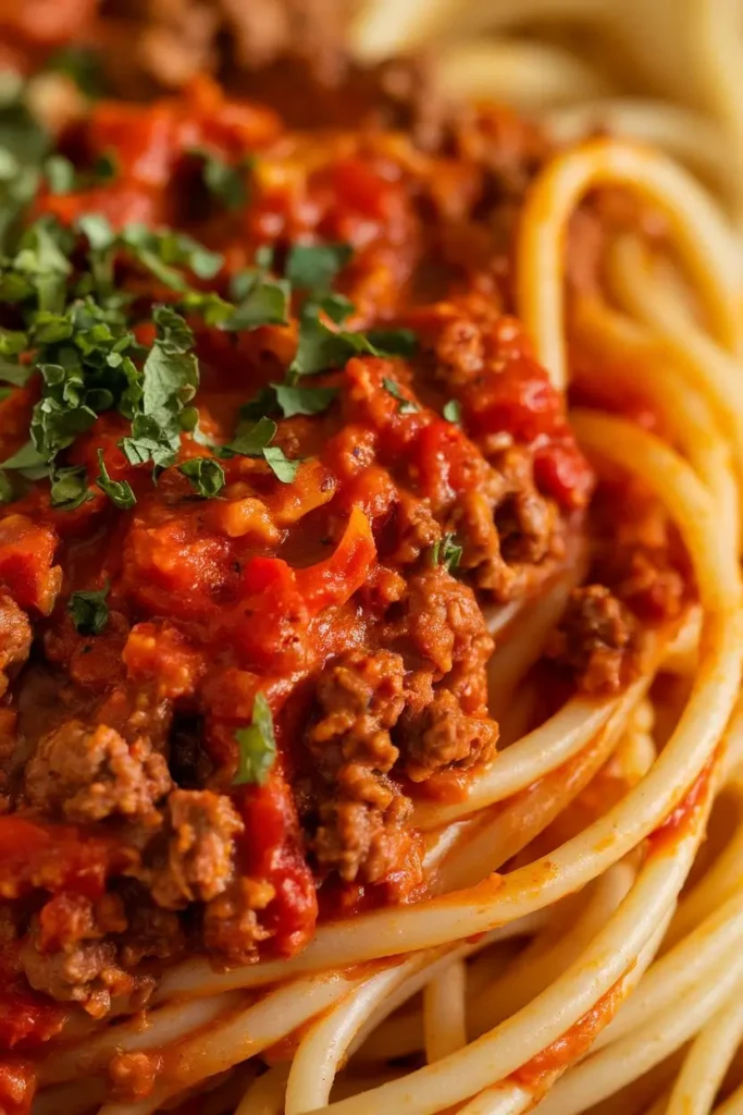 Spaghetti and Meat Sauce