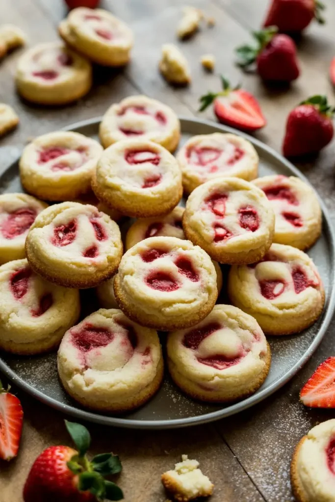 Strawberry Cheesecake Cookies