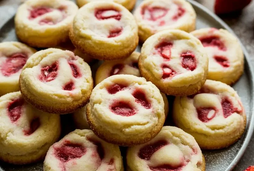 Strawberry Cheesecake Cookies