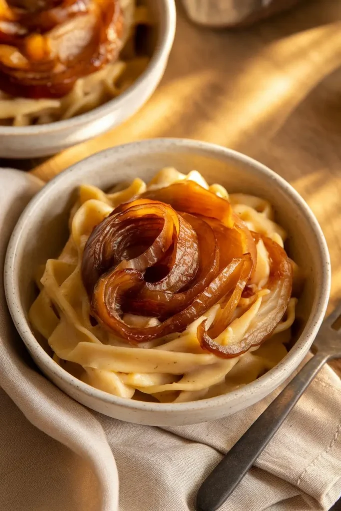 Vegan Caramelized Onion Pasta