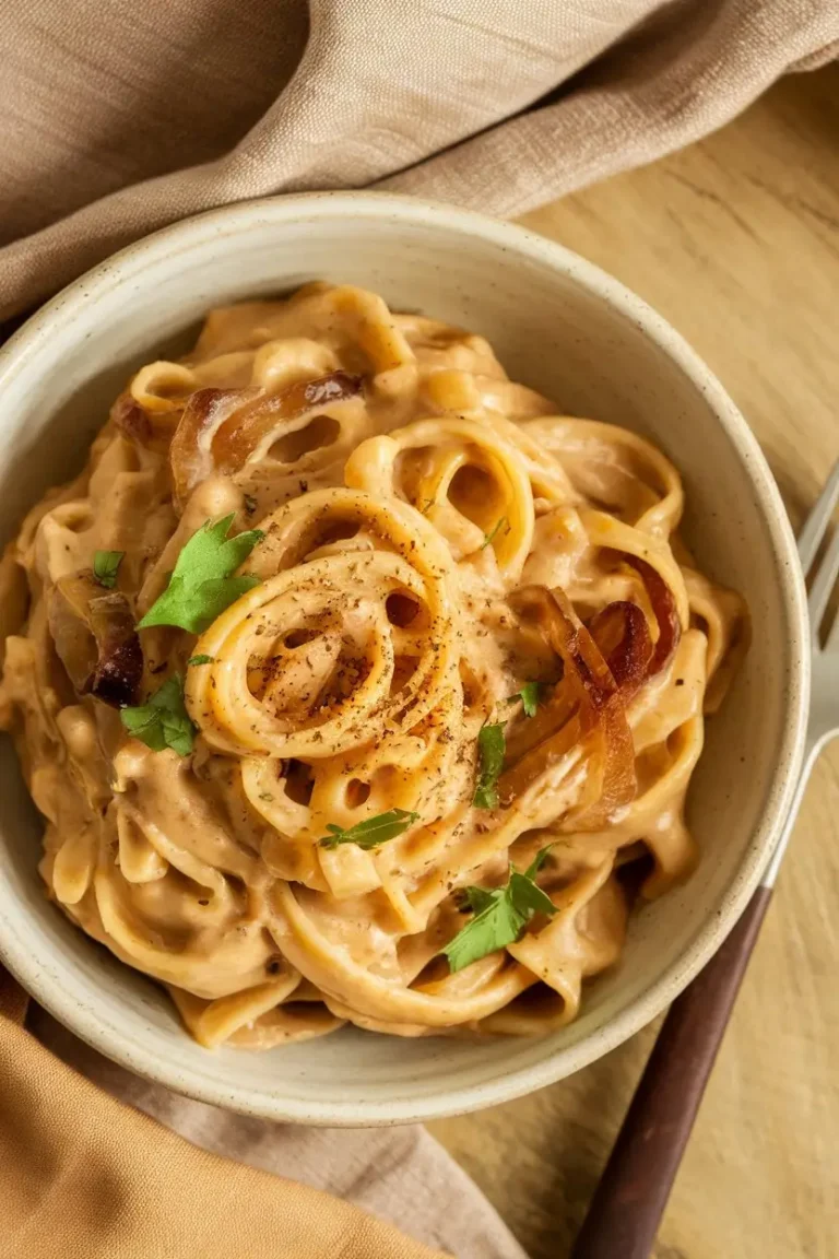 Vegan Caramelized Onion Pasta