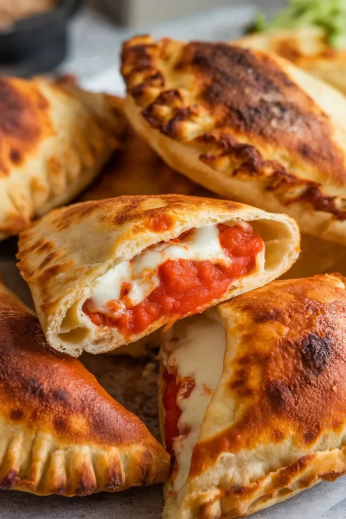 air fryer calzones with pizza dough
