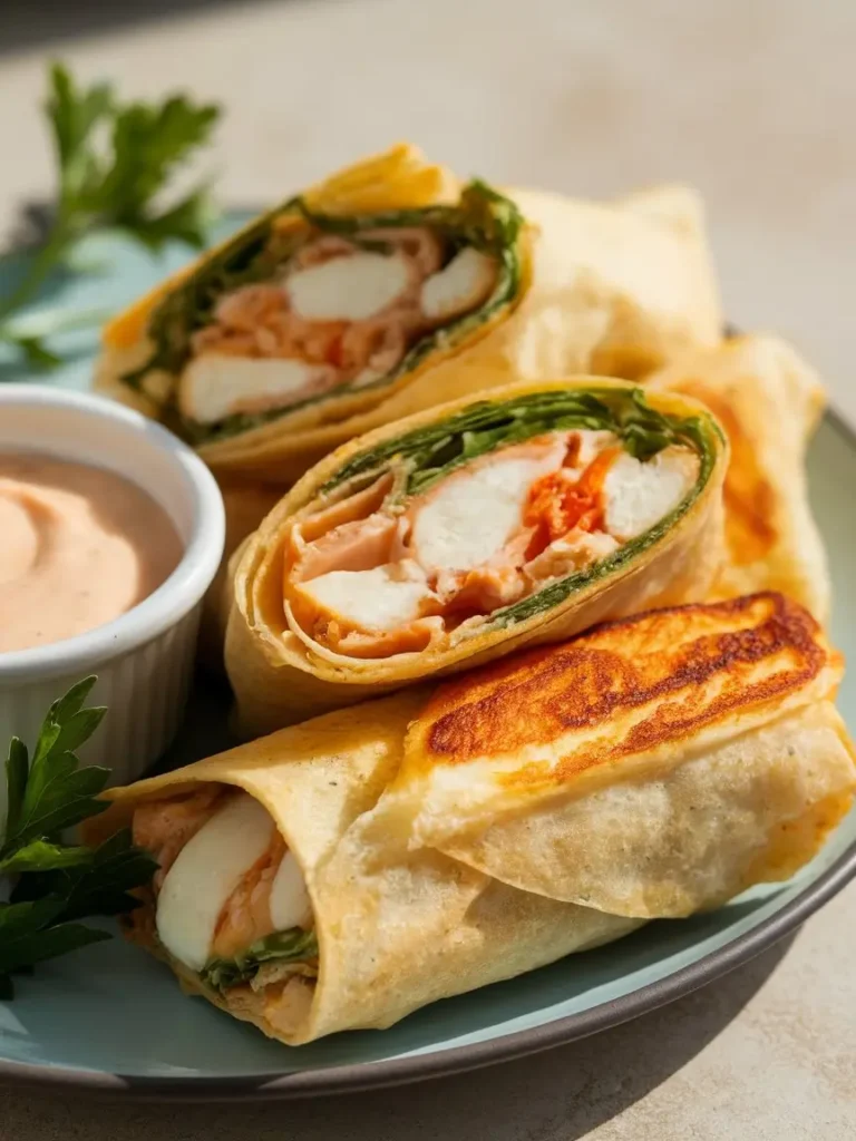 air fryer chicken mozzarella wrap
