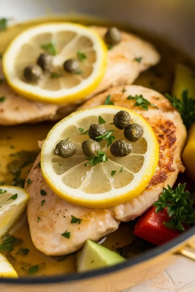 mediterranean style chicken piccata recipe