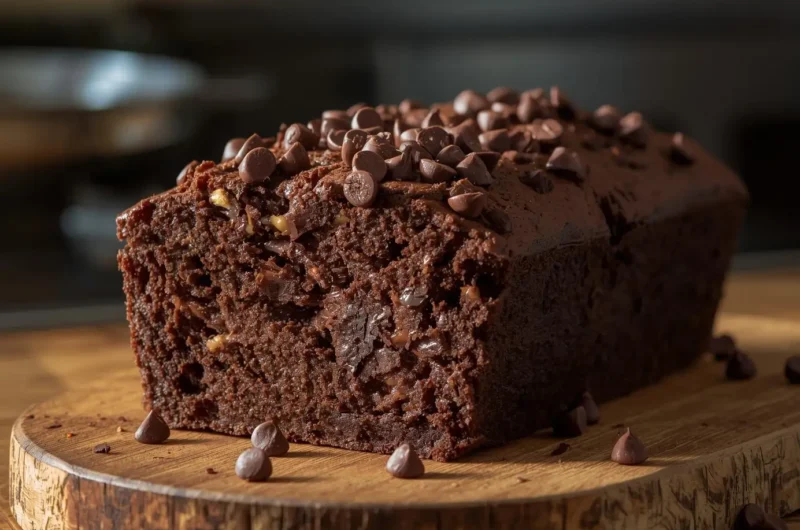 Chocolate Banana Bread with a Rich, Sweet Twist