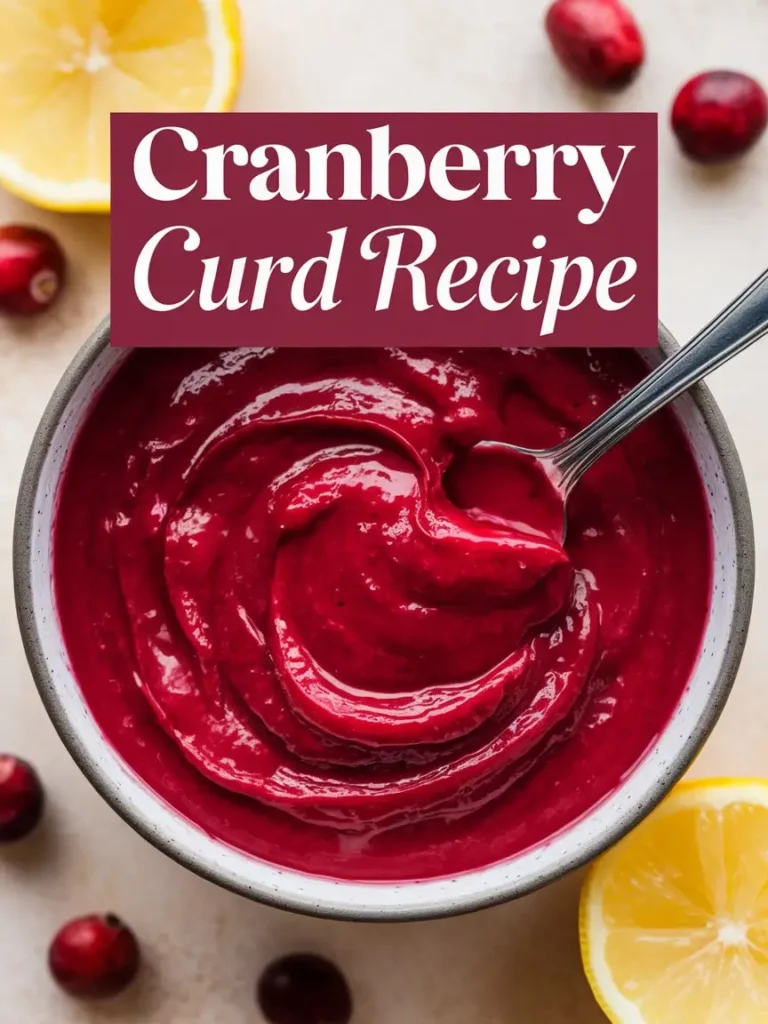 Cranberry Curd: Your Ultimate Holiday Treat Recipe Cranberry Curd