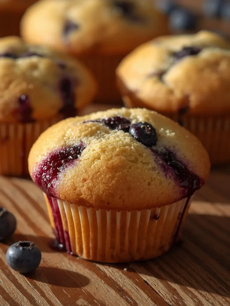 Fluffy Blueberry Muffins