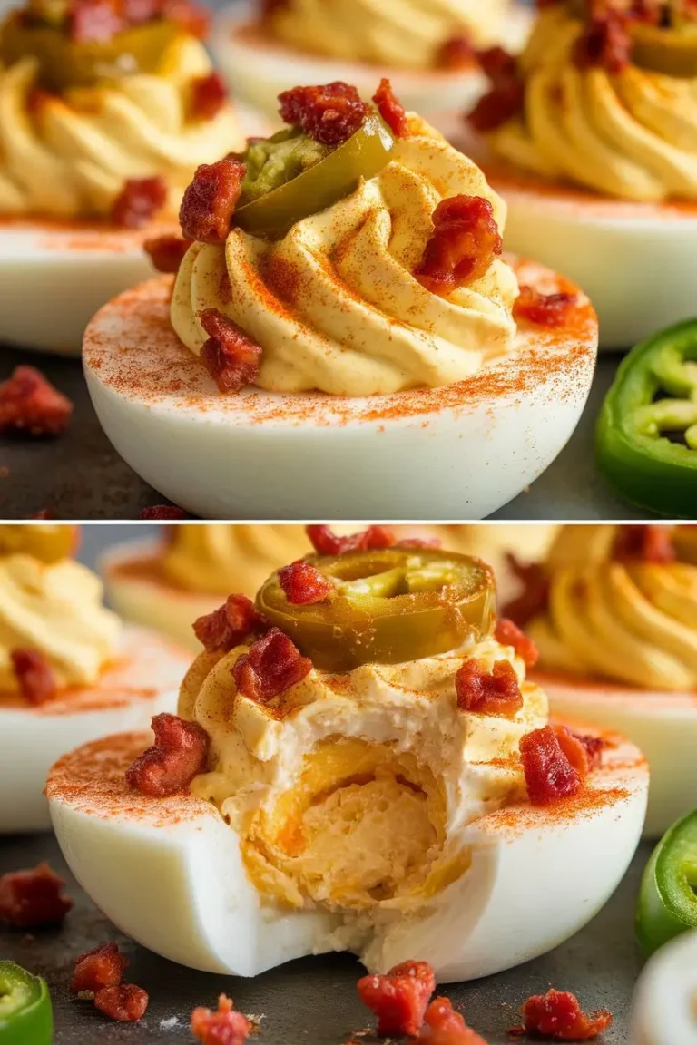 Jalapeno Popper Deviled Eggs Recipe