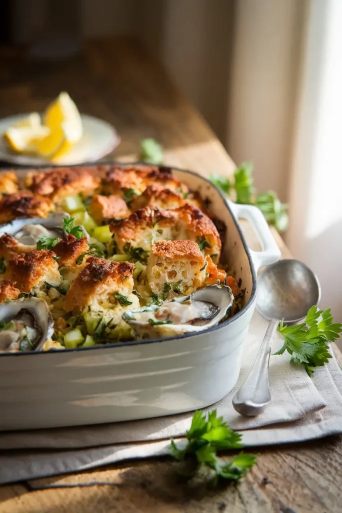 Oyster Stuffing with Celery and Herbs