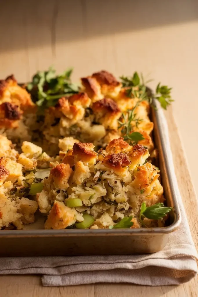 Small-Batch Sheet Pan Stuffing for Two