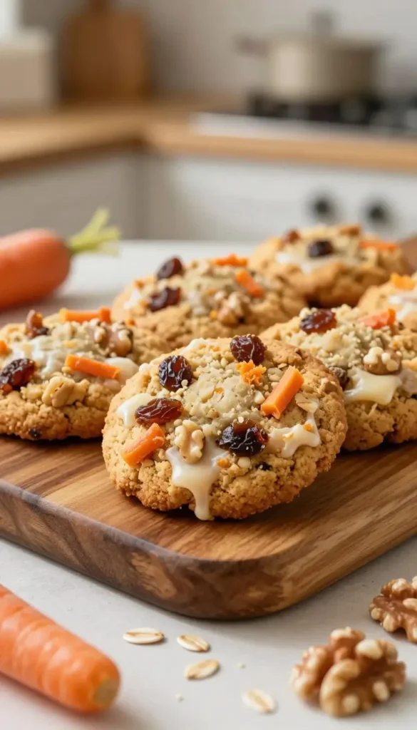 Carrot Cake Oatmeal Cookies