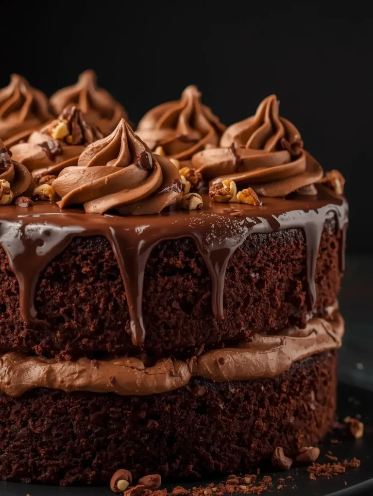Mouthwatering Chocolate Nutella Cake