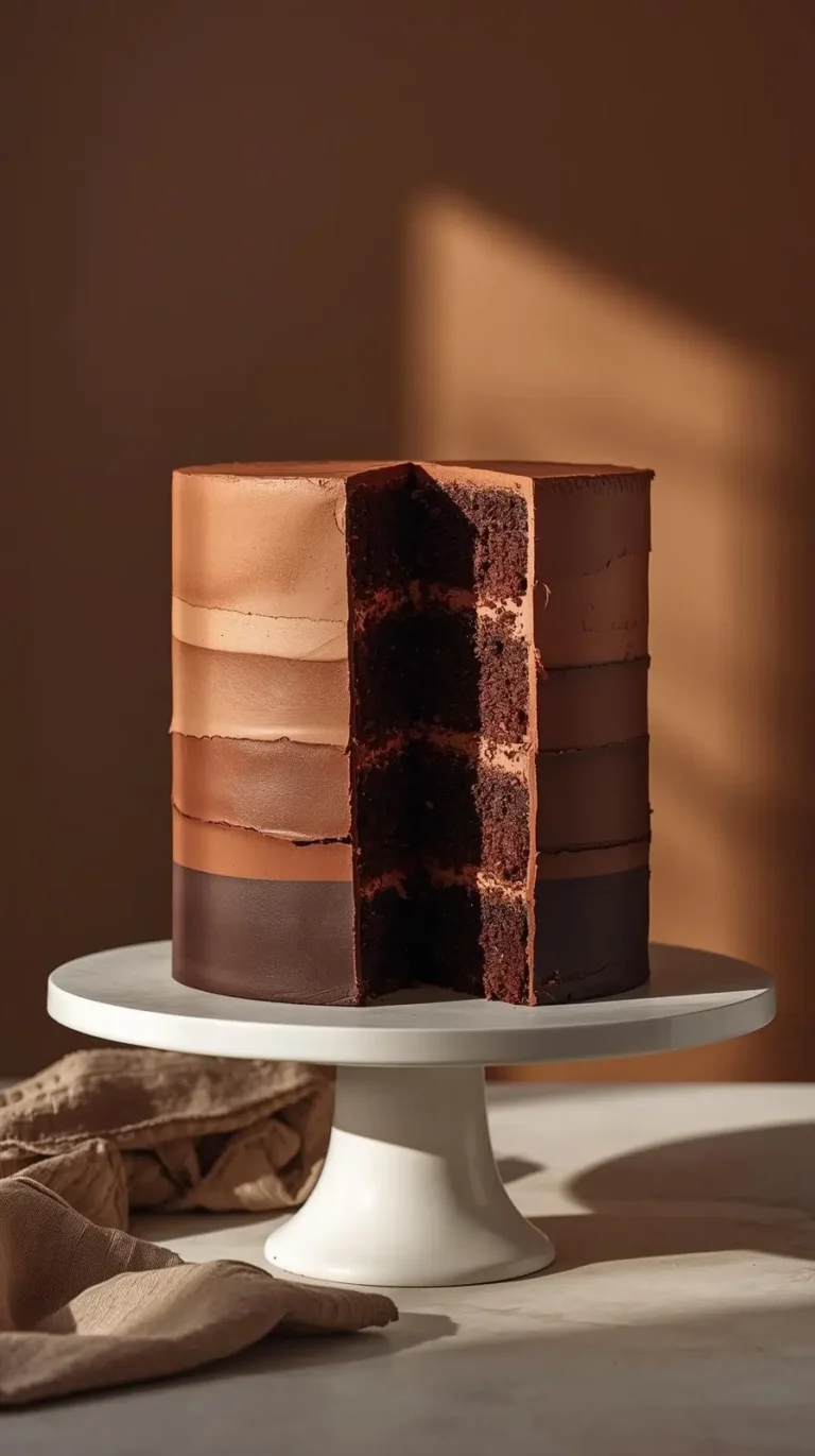 Ombre Chocolate Cake