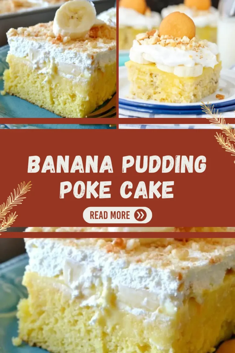 Banana Pudding Poke Cake