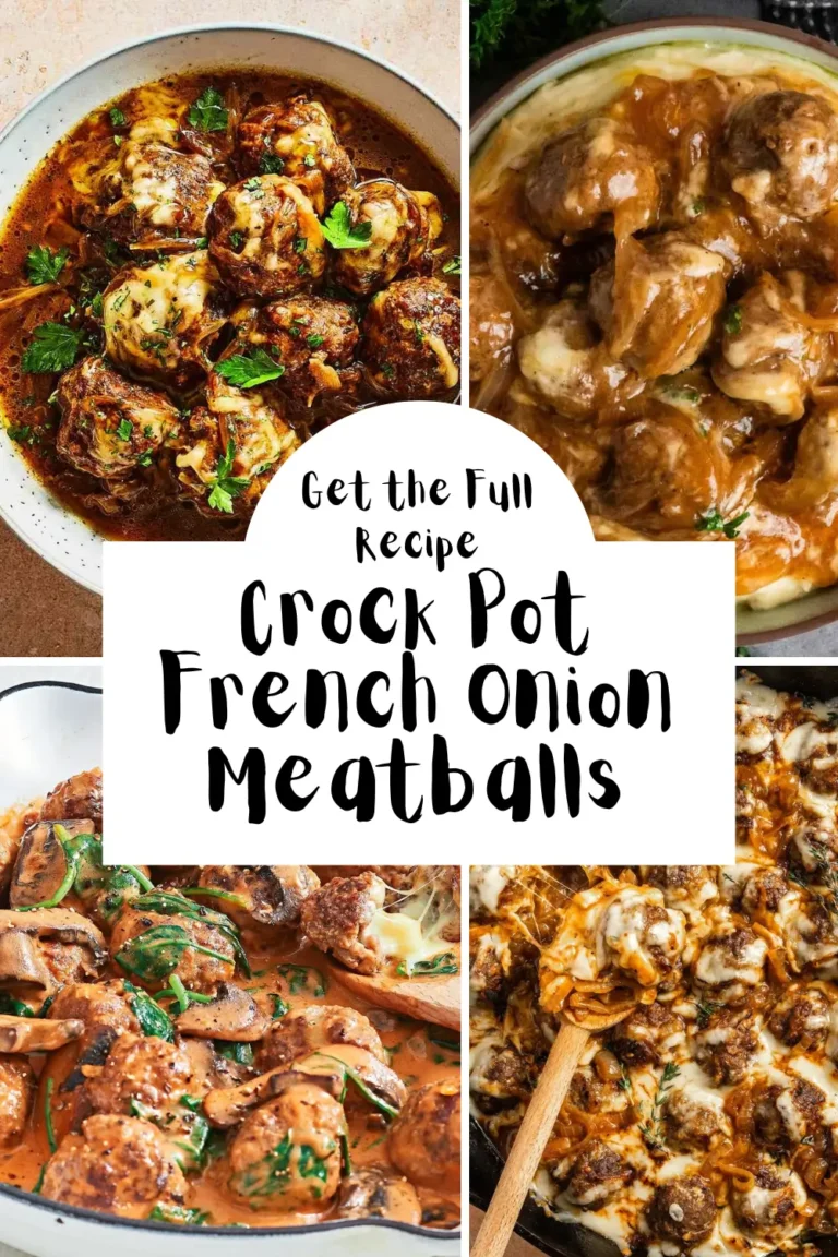 Crock Pot French Onion Meatballs 1