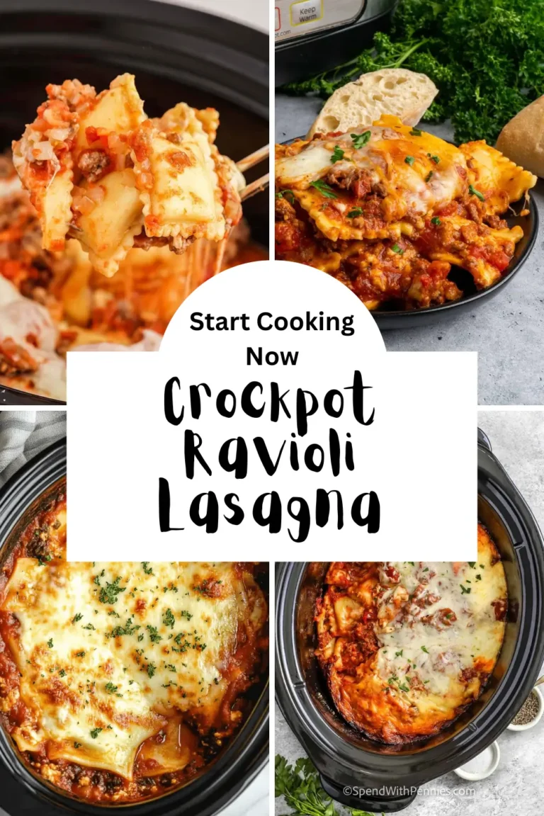 Crockpot Ravioli Lasagna