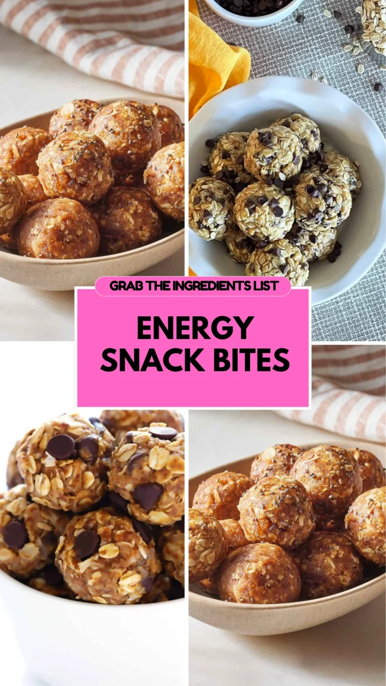 Energy Snack Bites (Tiny, Mighty, and Always Ready) Energy Snack Bites