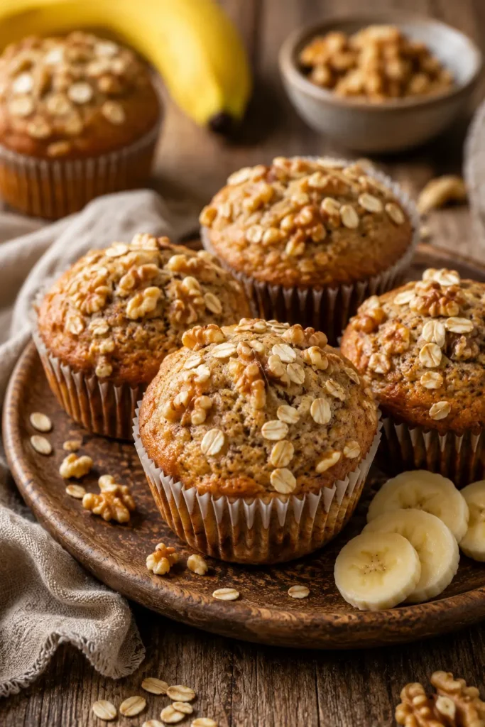 Healthy banana muffins Healthy banana muffins 2