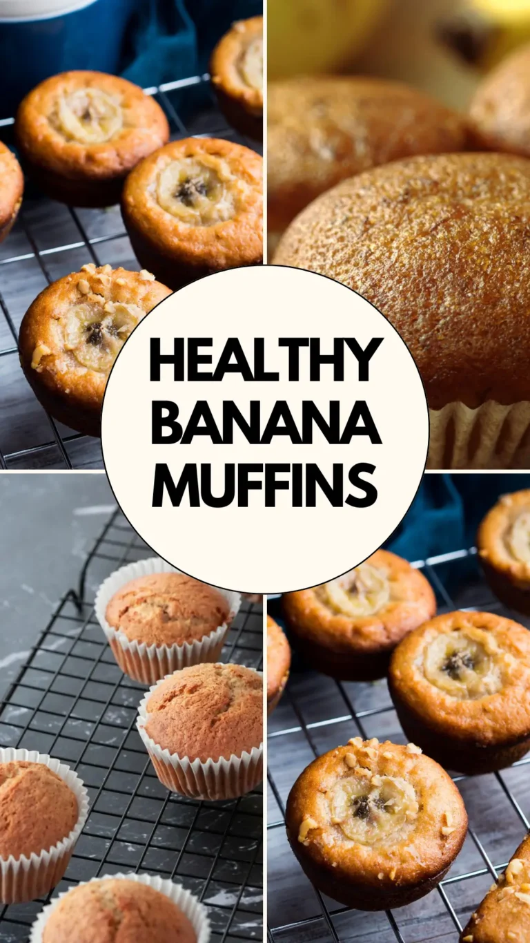 Healthy banana muffins