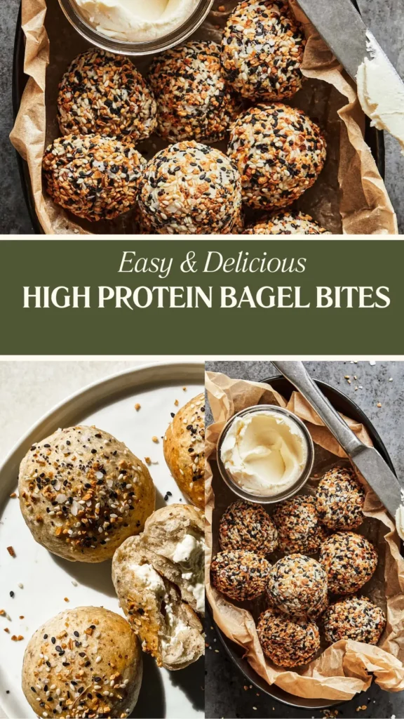 đ„ŻHigh Protein Bagel Bites (Snack Goals, Protein Included) High Protein Bagel Bites
