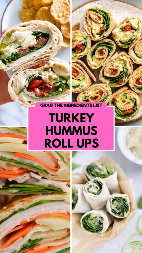 Turkey Hummus Roll Ups (Fast, Fresh, and Weirdly Satisfying) Turkey Hummus Roll Ups